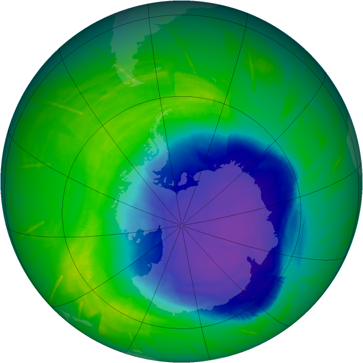 Ozone Map 2009-10-28